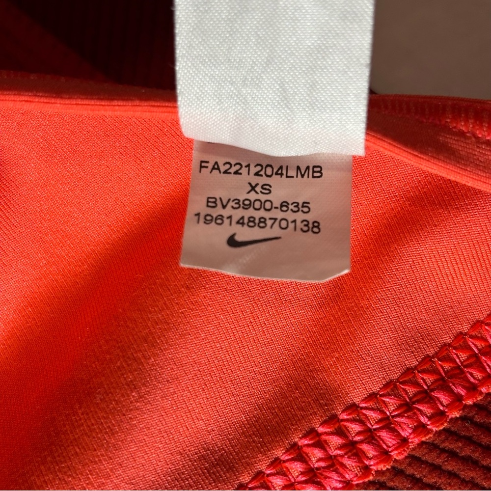 Nike Dri-FIT Swoosh Racerback Sports Bra bright red / orange size XS - Picture 5 of 6